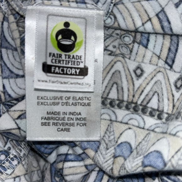 Aventura Celia halter sleeveless dress organic eco mosaic L - Picture 12 of 14